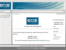Tablet Screenshot of clubone.gethrinfo.net